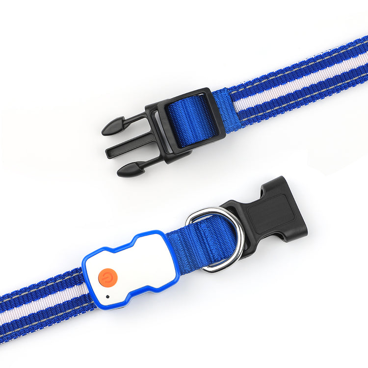 LED Dog Collar| USB Rechargeable, Waterproof Pet Collar with 3 Light Modes, Reflective Strips, Adjustable Sizes (S/M/L) Safety Night Walking Collar