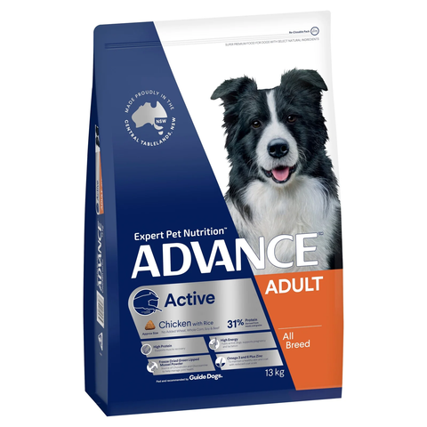 Advance Adult Dog Food – All Breed – Active – High Protein & Energy, Supports Muscle Recovery & Joint Health