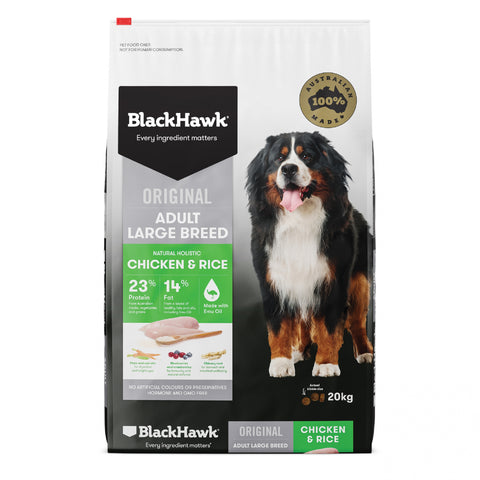Black Hawk – Adult Dog – Large Breed – Chicken 20kg