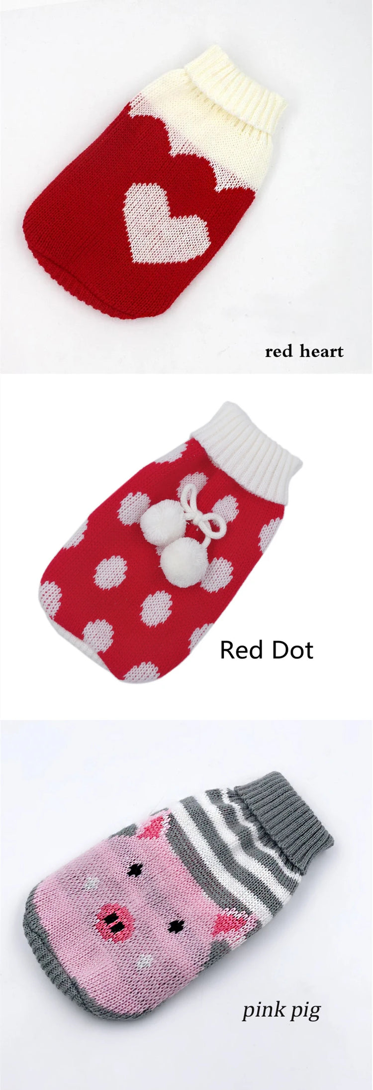 Warm Pet Clothes | Christmas Knitted Sweater | For Small, Medium Dogs/Cats