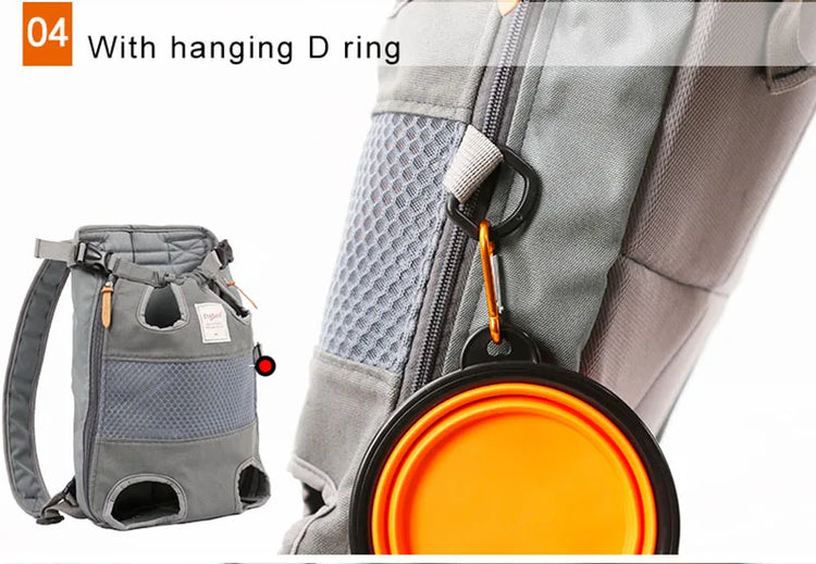 Pet Backpack Carrier | Front Travel Dog Bag | Small & Medium Pets