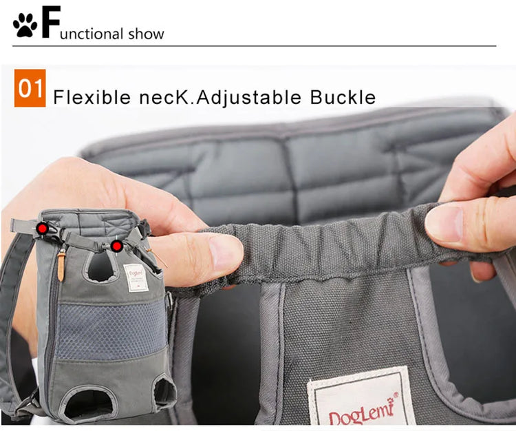 Pet Backpack Carrier | Front Travel Dog Bag | Small & Medium Pets