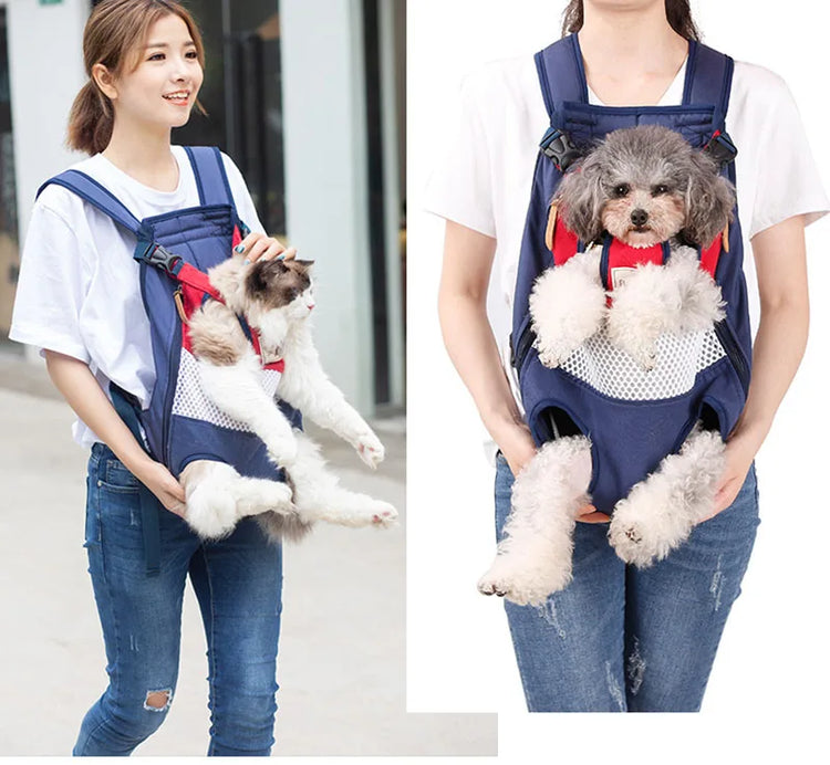Pet Backpack Carrier | Front Travel Dog Bag | Small & Medium Pets
