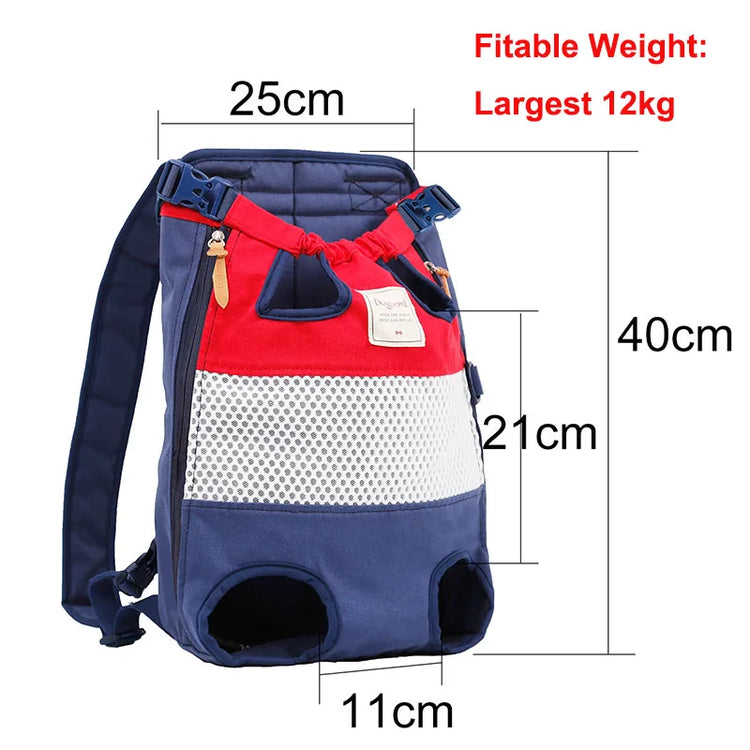 Pet Backpack Carrier | Front Travel Dog Bag | Small & Medium Pets