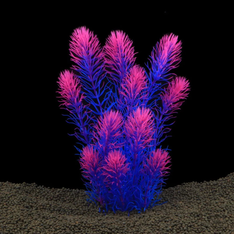 Artificial Aquarium Plants – Simulated Dog's Tail Grass with Ceramic Base, 26cm