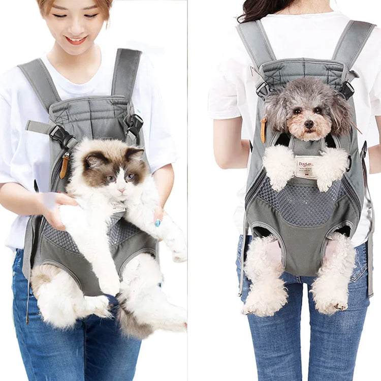 Pet Backpack Carrier | Front Travel Dog Bag | Small & Medium Pets
