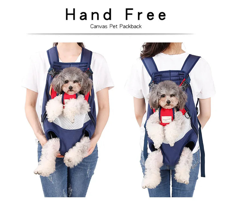 Pet Backpack Carrier | Front Travel Dog Bag | Small & Medium Pets