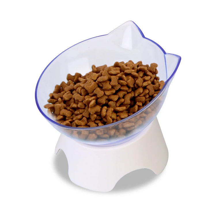 For Cats & Dogs Feeders | Non-Slip Pet Food and Water Bowls | Cat Bowl | Feeding Products | Pet Supplies with Stand Base | Transparent Design