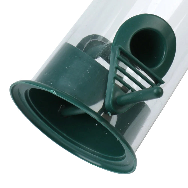 Hanging Bird Feeder | Outdoor Wild Bird Seed Feeder | Garden & Paddock Decor | Plastic Cage Feeder for Small & Large Birds | Easy to Fill & Clean