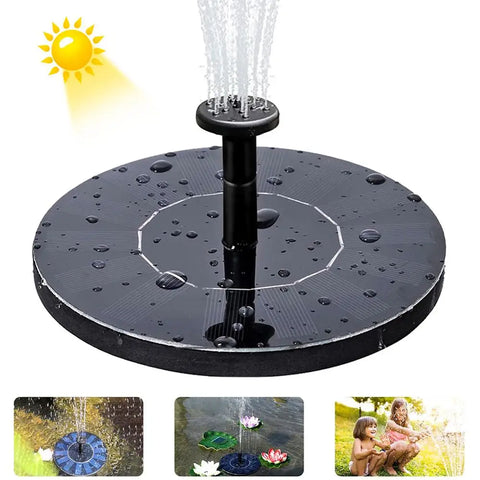 Solar Floating Water Fountain | Bird Bath Garden Pond Pump | Solar Powered Water Feature for Patio & Outdoor Decor