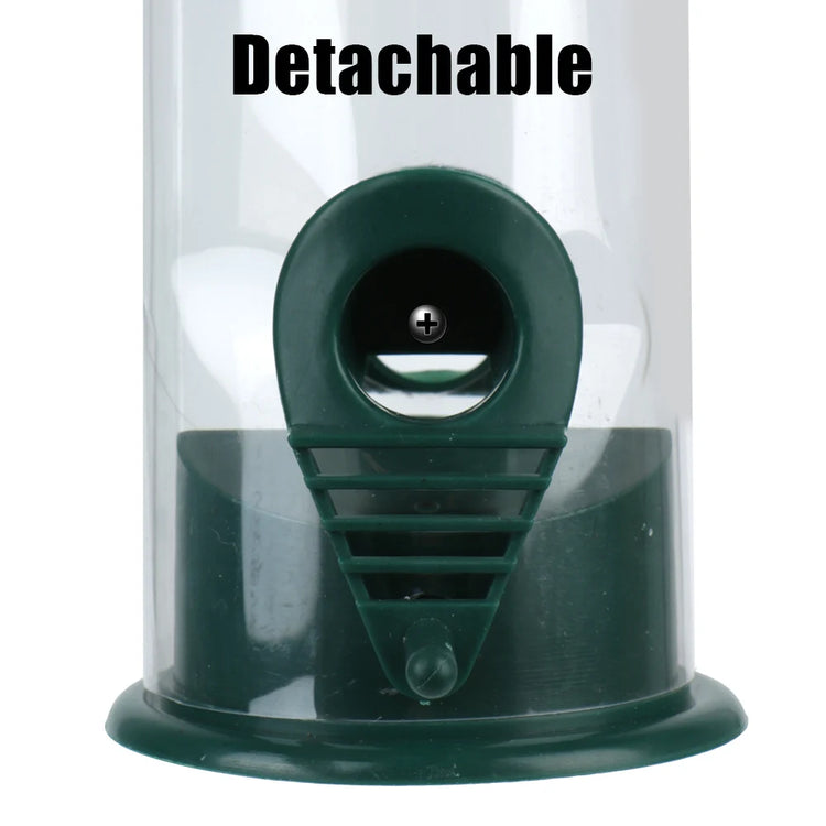 Hanging Bird Feeder | Outdoor Wild Bird Seed Feeder | Garden & Paddock Decor | Plastic Cage Feeder for Small & Large Birds | Easy to Fill & Clean