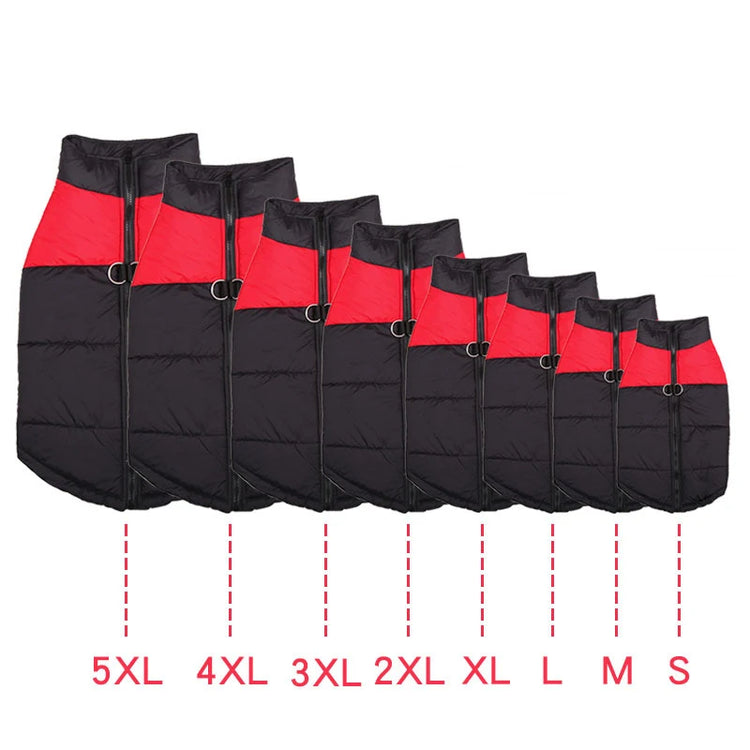 Warm Big Dog Coat(S/M/L) | Waterproof Pet Vest Jacket for Golden Retriever