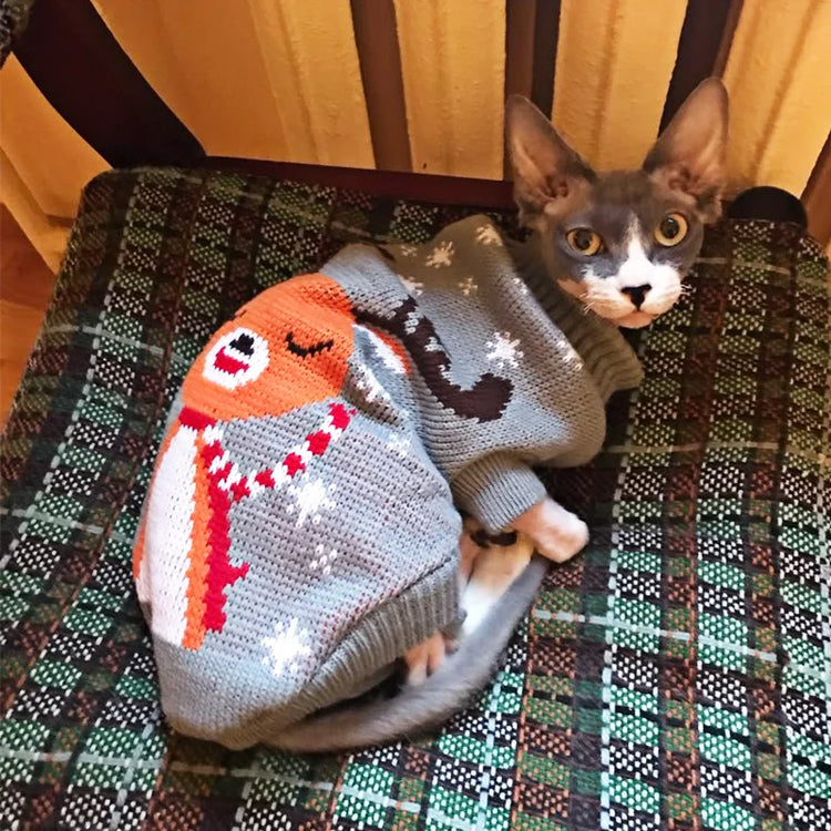 Warm Pet Clothes | Christmas Knitted Sweater | For Small, Medium Dogs/Cats