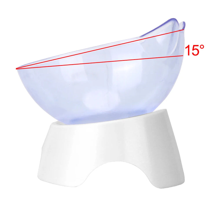 For Cats & Dogs Feeders | Non-Slip Pet Food and Water Bowls | Cat Bowl | Feeding Products | Pet Supplies with Stand Base | Transparent Design