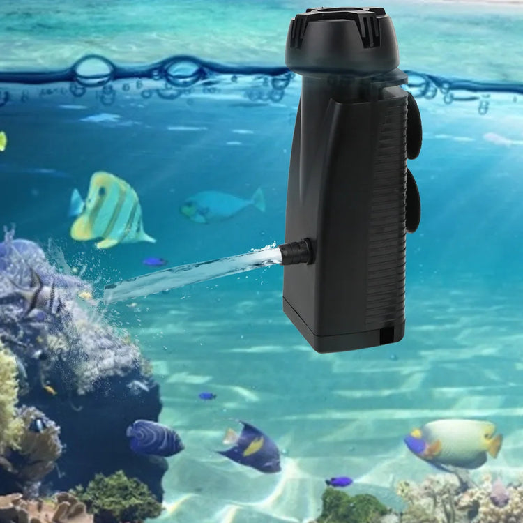 Aquarium Surface Oil Skimmer Pump - Protein Film Remover for Fish Tank