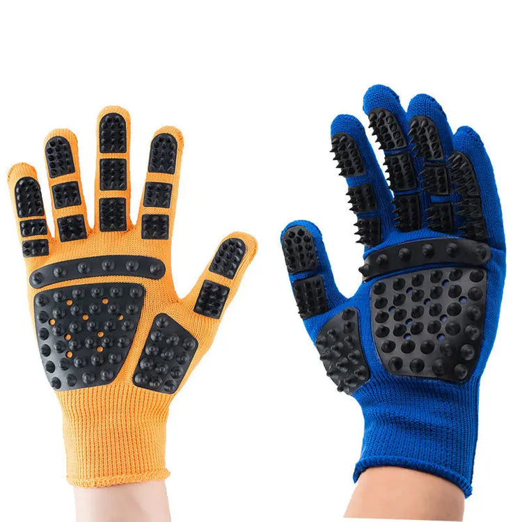 Cat Grooming Glove Dog Massage Comb Pet Gloves Bath Brush for Cats Clean Massage Hair Remover Brushes Pet Supplies