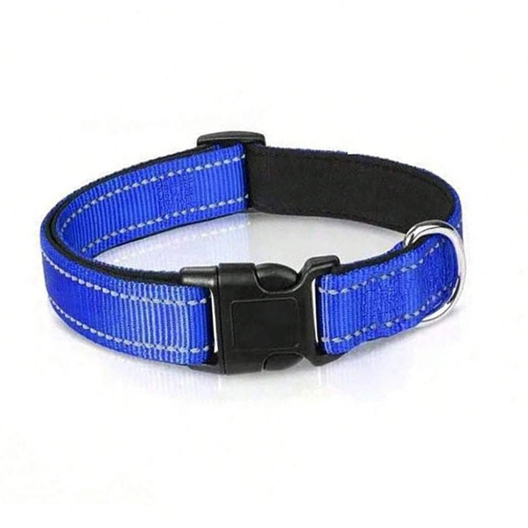 Reflective Soft Padded Dog Collar – Adjustable & Breathable Safety Collar for Small, Medium & Large Dogs