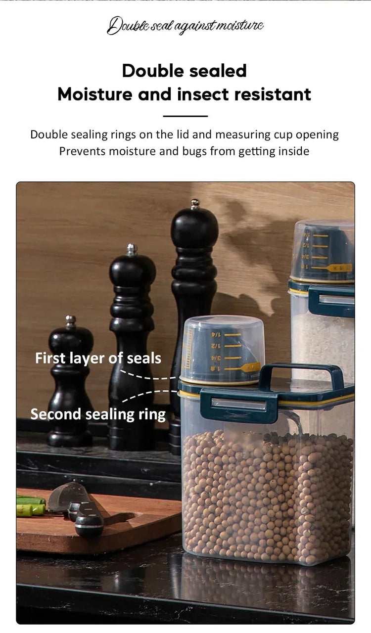 Dog Food Storage Bucket – Airtight Plastic Container for Pet Food, Cat & Dog Grain Storage