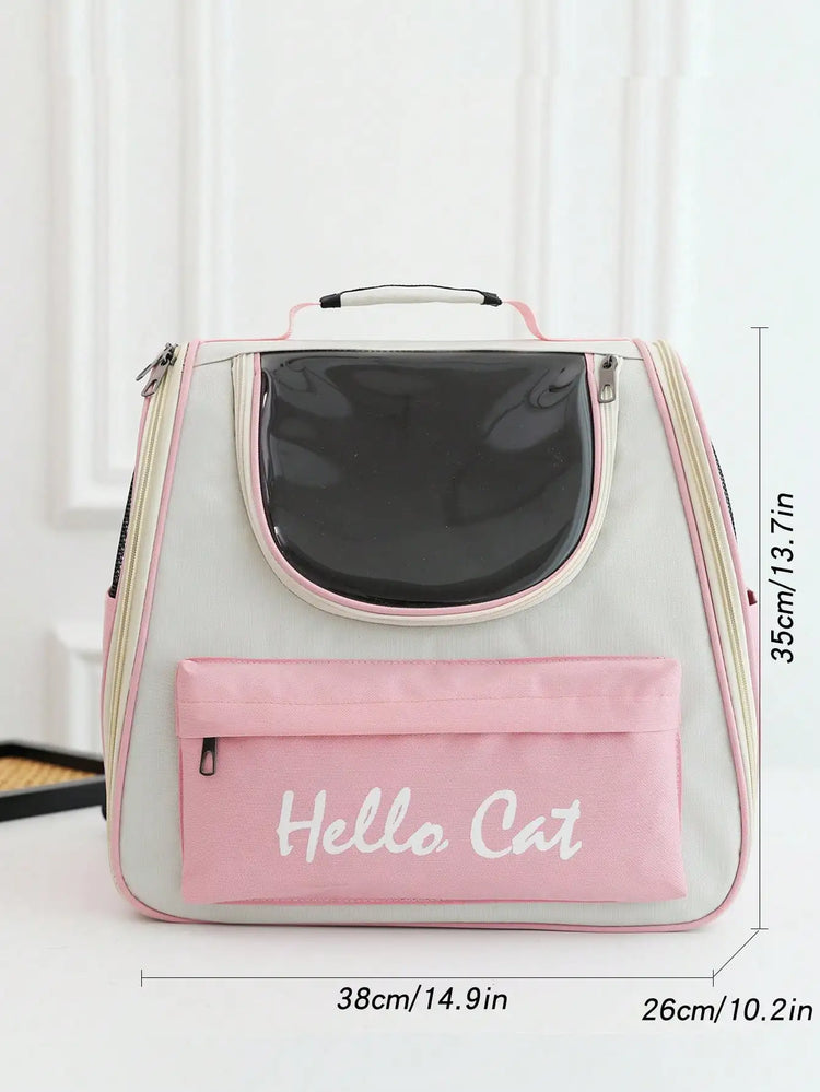 Cat Carrier Backpack for Outdoor Travel | Breathable Pet Bag for Cats/Small Dogs with Cushion