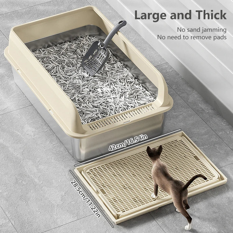 Pet Cat Litter Mat | Waterproof | Double Layer | Litter Box Pad | Cat Cleaning Accessories