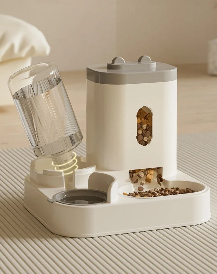 Automatic Pet Feeder with Water Dispenser | 2-in-1 Food & Water Station | For Cats & Small Dogs