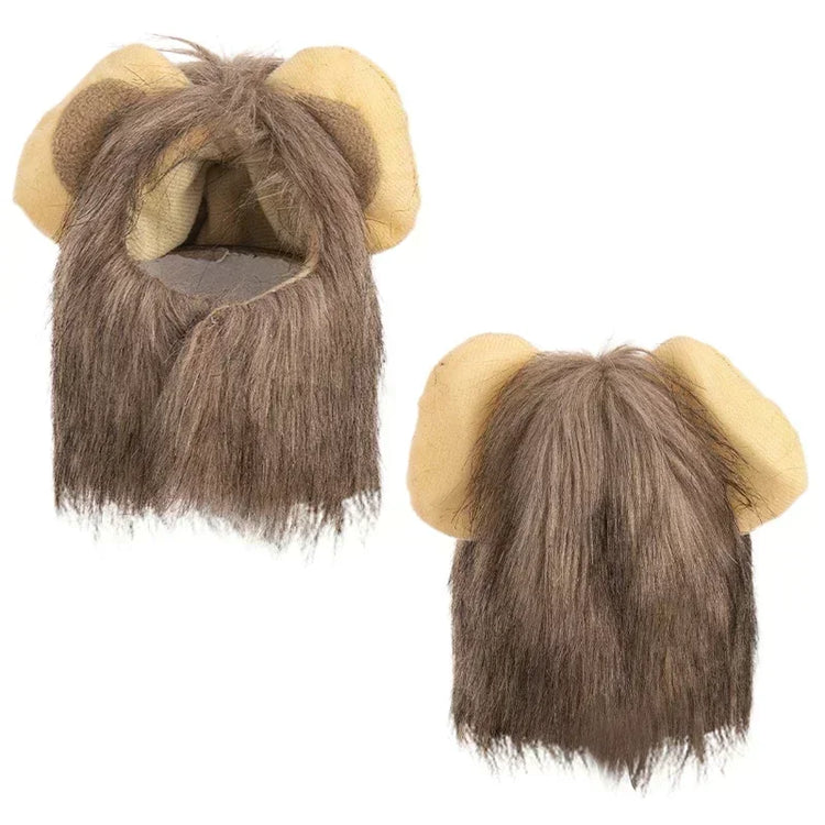 Cute Lion Mane Wig Hat for Cats/Small Dogs | Funny Pet Costume For Halloween, Christmas & Parties