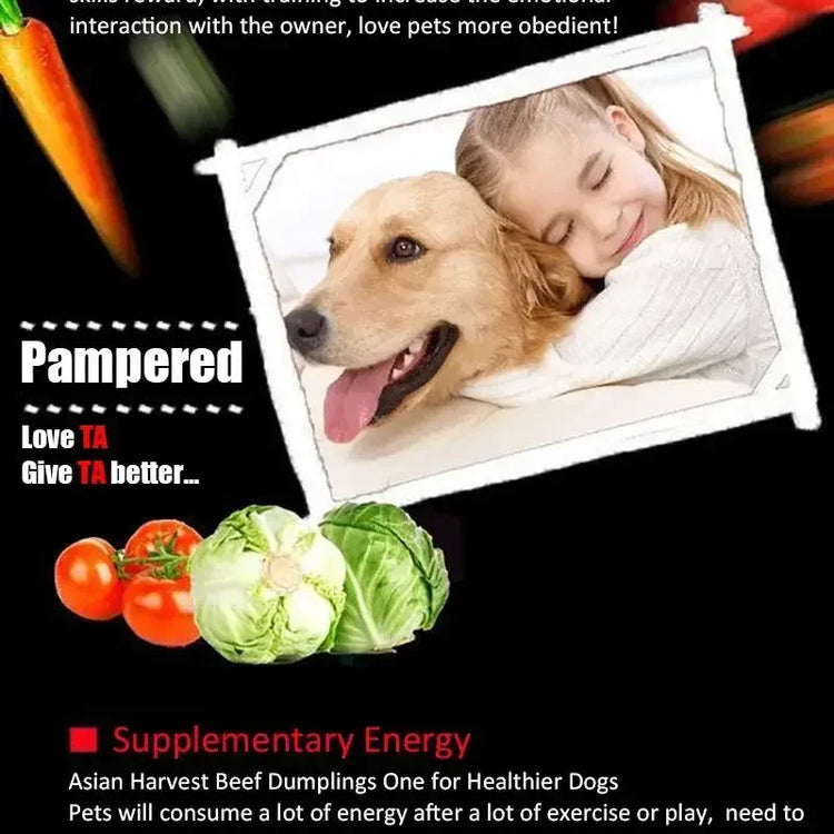 Premium Diced Beef Dog Treats – Nutritious, Chewy Training Snacks for Adult Dogs & Puppies