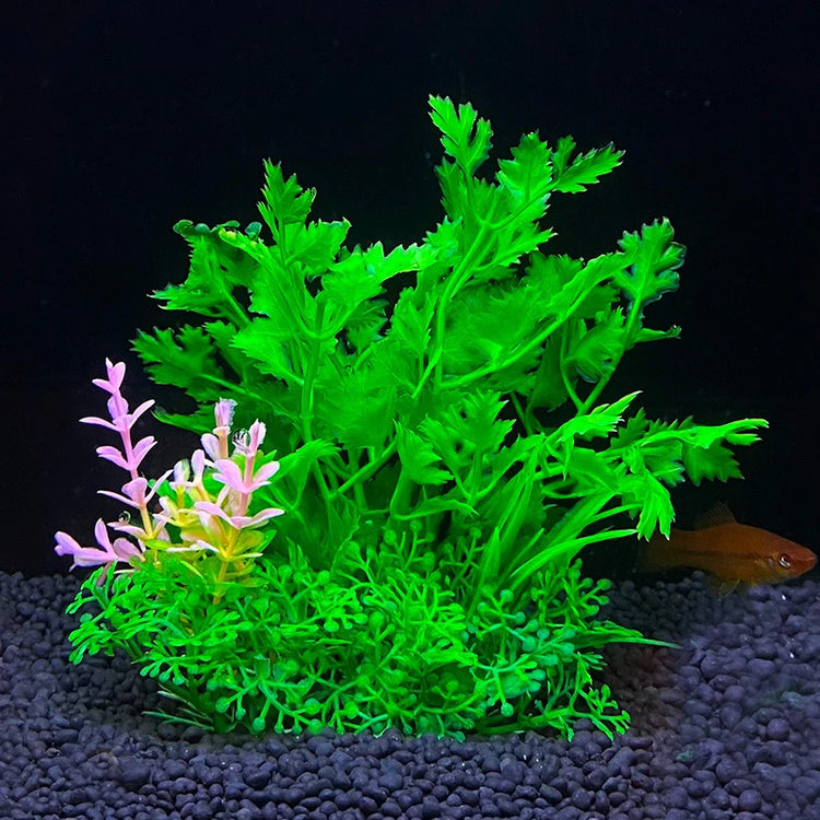 14 Kinds Artificial Aquarium Plants – Fish Tank Grass Decoration, 14.5cm