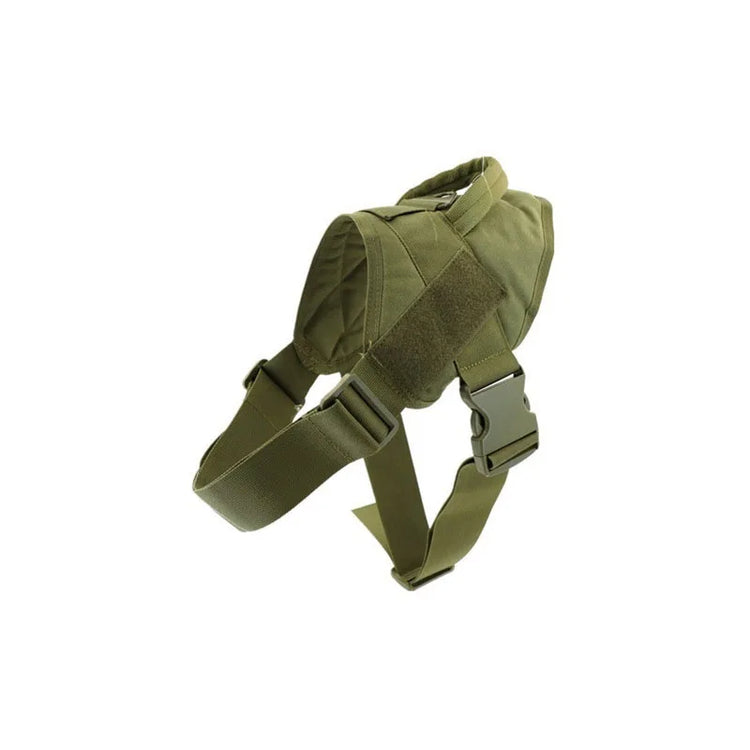 Tactical Nylon Dog Vest – Water-Repellent Outdoor Training Harness for Medium and Large Dogs