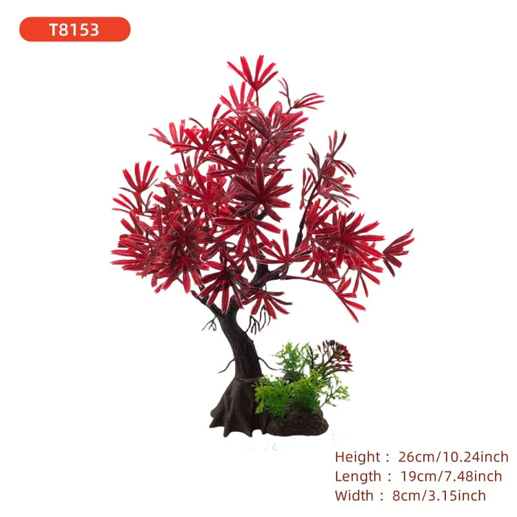 Fish Tank DIY Artificial Aquarium Plants Tree Ornament Aquatic Grass Decorations