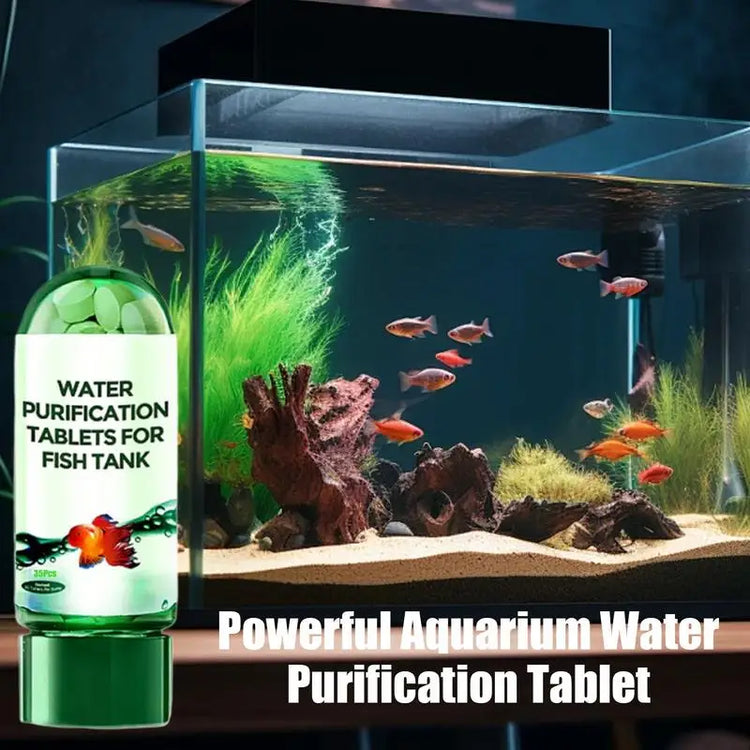 Eco-Friendly Aquarium Water Purification Tablets – Fast-Acting Clarifier & Fish Tank Cleaner (35 Tablets)