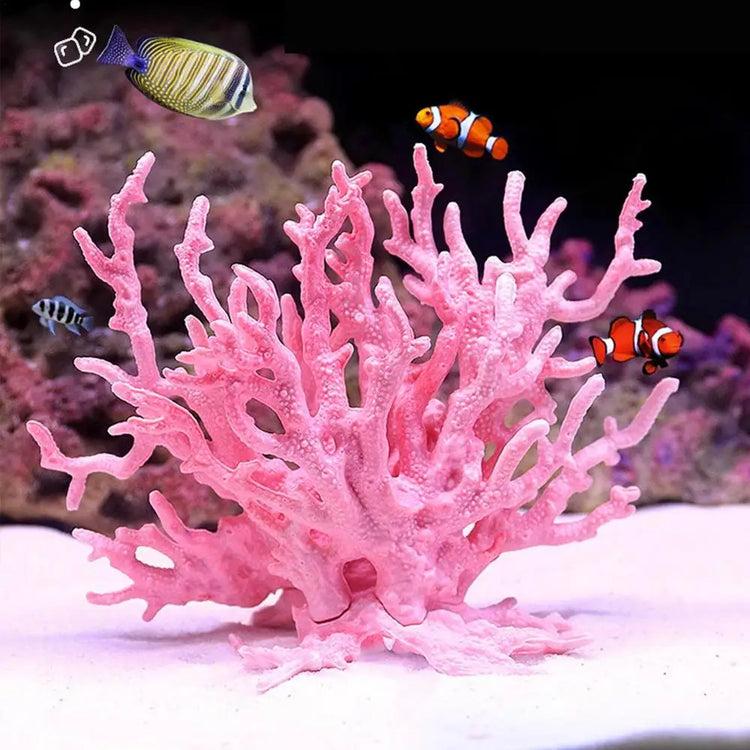 Aquarium Coral Simulation Decoration – Realistic Resin Fish Tank Plant, Multi-Color Landscape Accessory