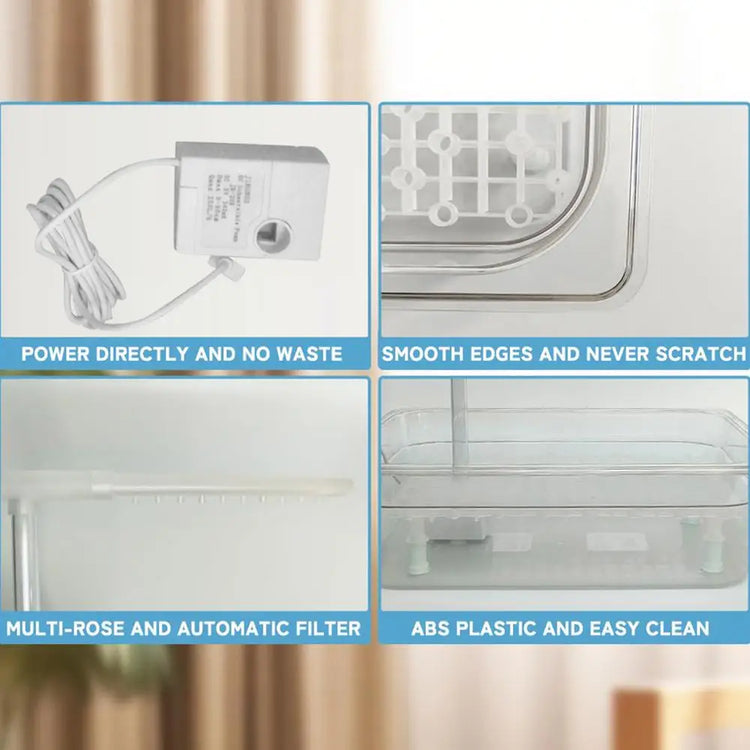 Bird automatic Bathing Tub | Small Parrot Bowls / Multipurpose Small Bathtub Bowl - Cage USB Bird Shower Fountain For Parakeets