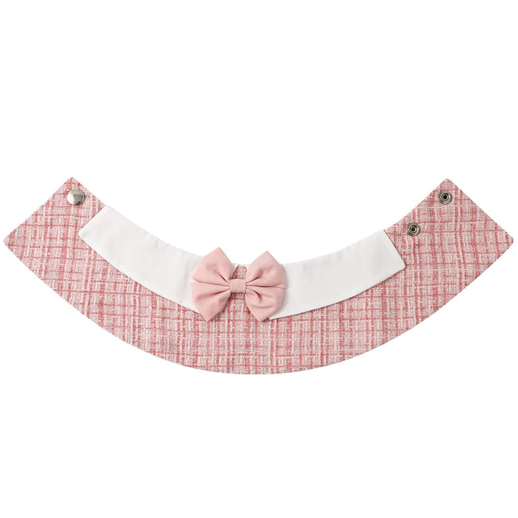Fashion Striped Pet Bow Tie Bib – Adjustable Saliva Towel for Small & Medium Dogs and Cats