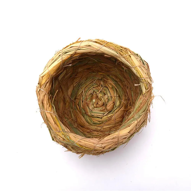 Natural Handmade Straw Bird Nest – Parrot & Pigeon House | Cozy Cage Bedroom for Small Birds & Pets
