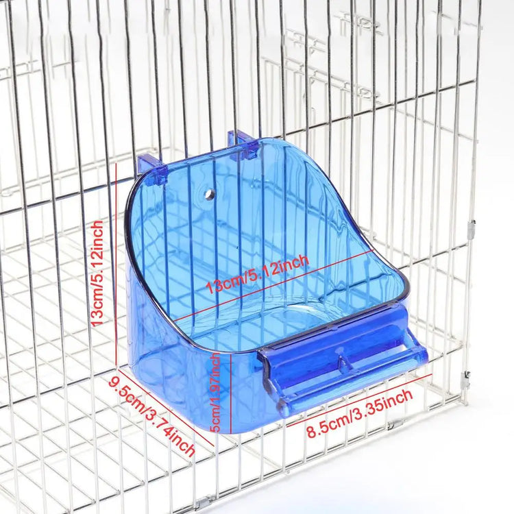 Bird Bath for Cage Parrot Bathing Tub Bird Cage Bath Bird Bathtub Pool Convenient Thick Sturdy for Cockatiel Parrots Small Birds