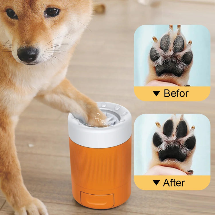 Dog Paw Cleaner Cup For Dog Out Cleaning Grooming Pet Foot Washing Cup For Small Medium Dogs/Cats Pet Foot Cleaner Automatic