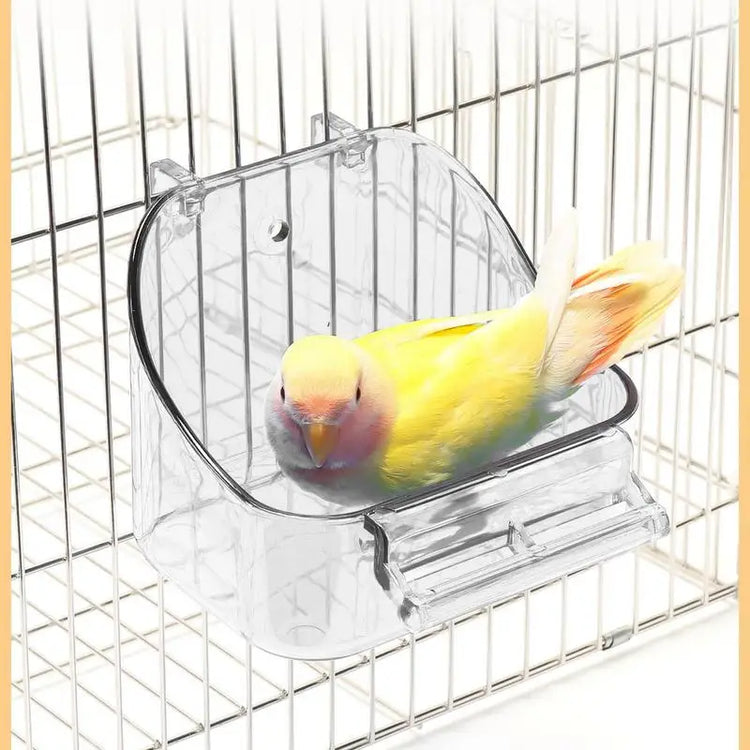 Bird Bath for Cage Parrot Bathing Tub Bird Cage Bath Bird Bathtub Pool Convenient Thick Sturdy for Cockatiel Parrots Small Birds