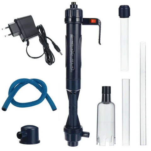 Electric Aquarium Gravel Cleaner & Water Changer – Battery/AC Powered Siphon Pump for Fish Tank Cleaning