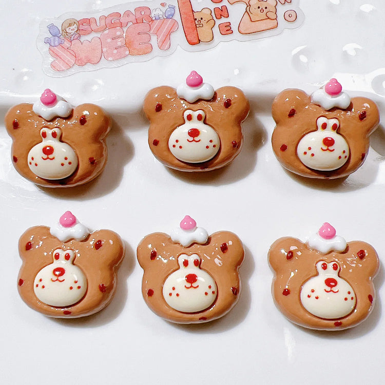 10Pcs New Cute Resin Cartoon Bowtie Cat | Flat Back Parts - Embellishments for Hair Bows | Accessories for DIY Crafts