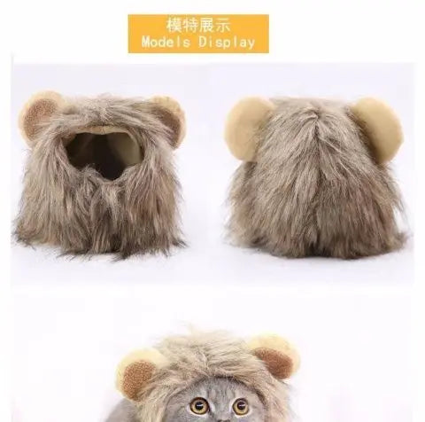 A HAT FOR CAT | Cute Costume Cap | Adjustable Warm Hat | Soft Cat Headwear | Small Pet Outfit | Funny Cat Hat | Pet Accessories