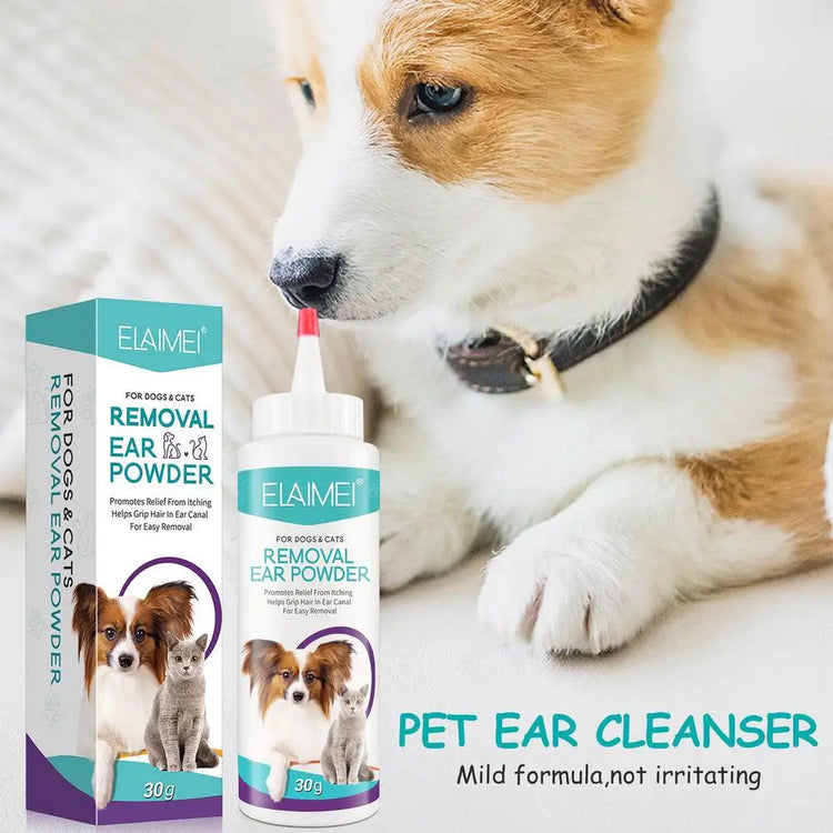 Pet Ear Cleaning Powder – Safe and Effective Ear Care for Dogs and Cats
