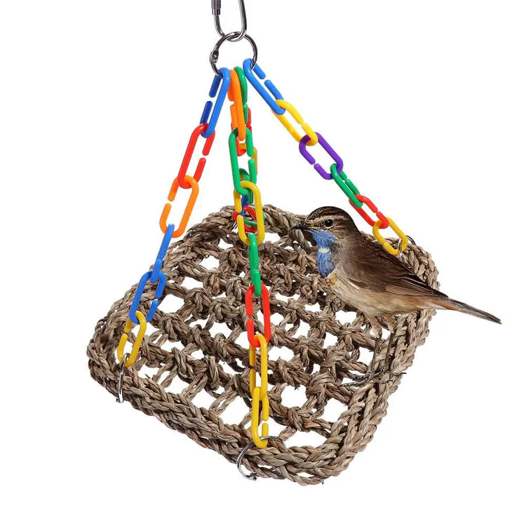 Bird Cage Accessories | Bite & Wear Resistant Parrot Hammock | Bird Perch Hanging Bed Swing Toys for Parakeets & Parrots