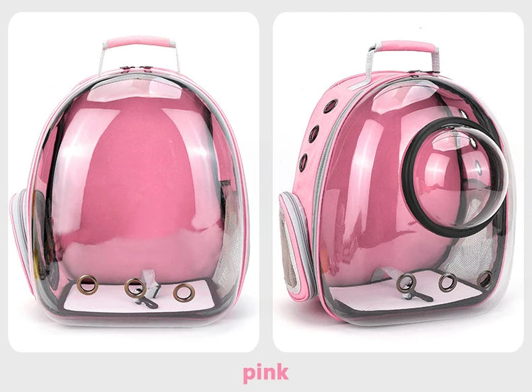 Cat Carrier Bag | Outdoor Pet Shoulder Bag | Carriers Backpack | Breathable Portable Travel Transparent Bag | For Small Dogs Cats