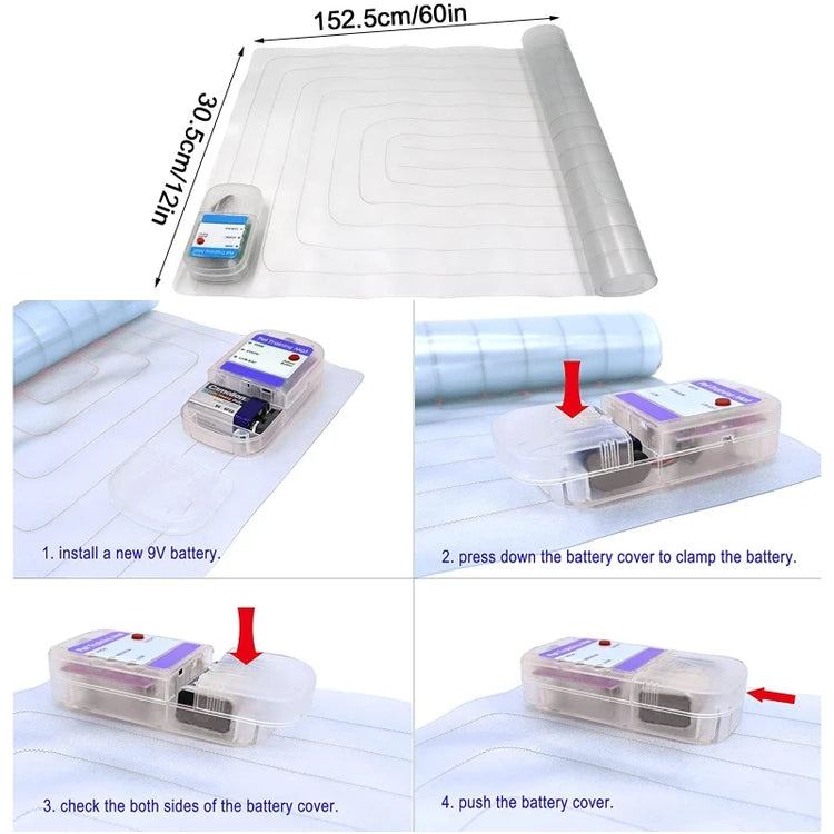 Pet Shock Mat Training Mats for Cats/Dogs – Keeping Cats Dogs Off Furniture Counter