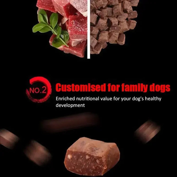 Premium Diced Beef Dog Treats – Nutritious, Chewy Training Snacks for Adult Dogs & Puppies