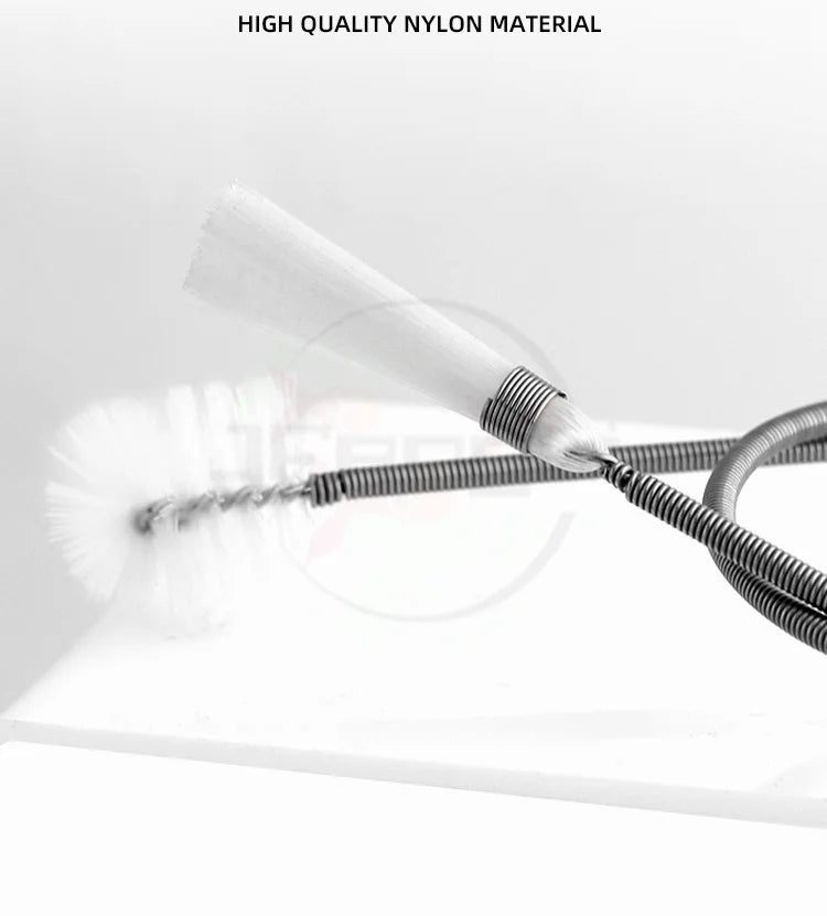 Stainless Steel Aquarium Spring Brush – Fish Tank Cleaning Tool & Filter Cleaner