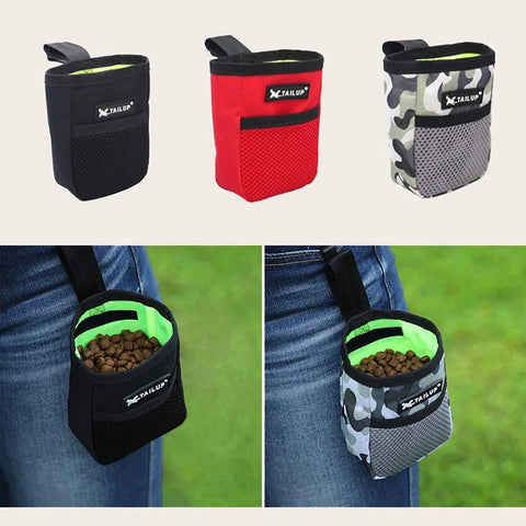 Pet Training Treat Bag – Compact, Hands-Free Snack Pouch for Outdoor Walks & Agility Training