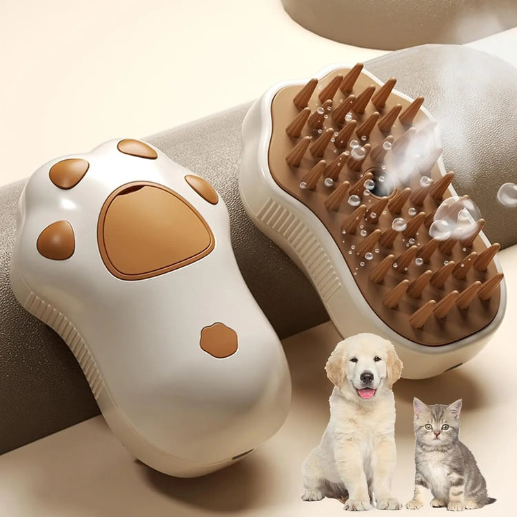 Pet Steam Brush | Cat Dog Cleaning | Steamy Electric Spray Massage Comb | 3 In 1 Hair Removal | Grooming Supplies | Pet Accessories