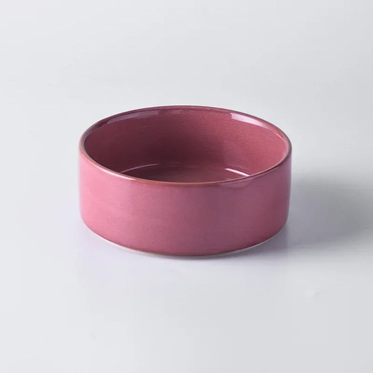 Cat Bowl | Cat Food Bowl | Ceramic Pet Food & Water Feeder | For Small & Medium-Sized Dogs | Spine Protection | Rollover Prevention
